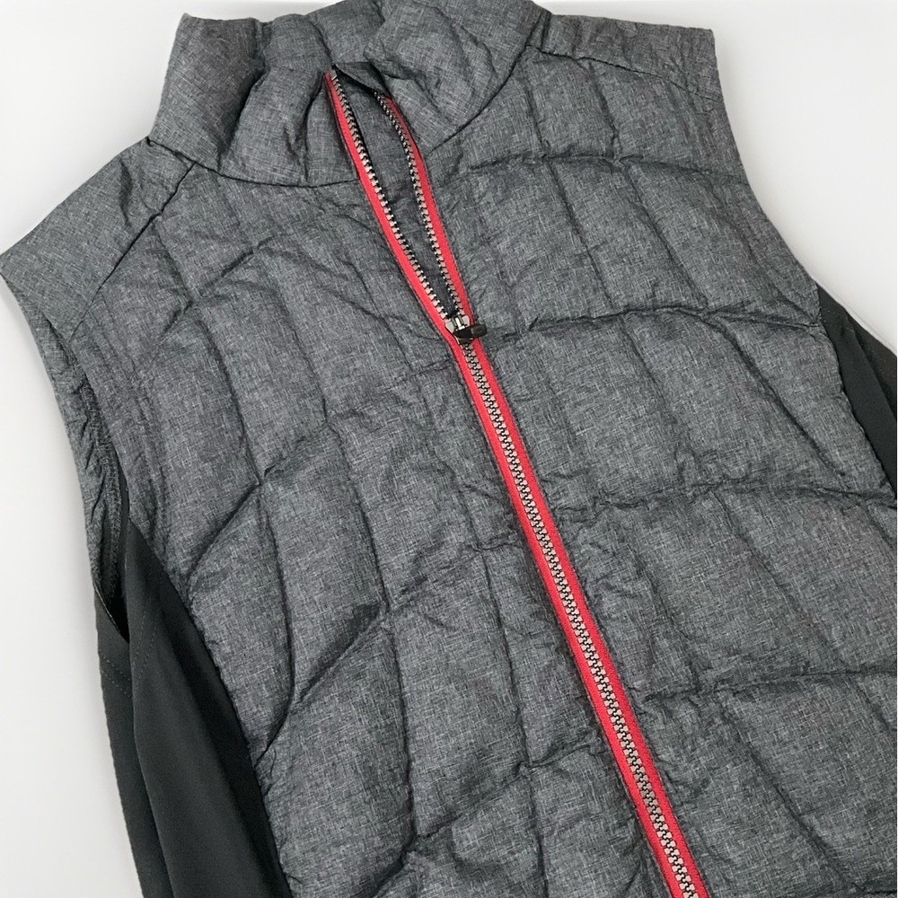 Sierra Designs Puffer Vest Gray Full Zip‎ Quilted Sleeveless Casual Layering